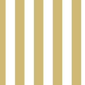 2 inch vertical stripe white and honey yellow