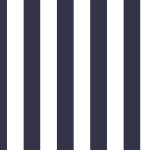 2 inch vertical stripe white and dark purple