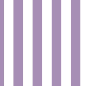 2 inch vertical stripe white and light purple
