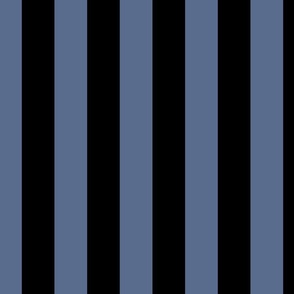 2 inch vertical stripe black and blue