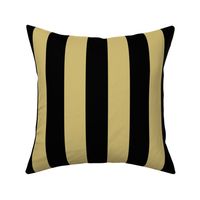 2 inch vertical stripe black and honey yellow