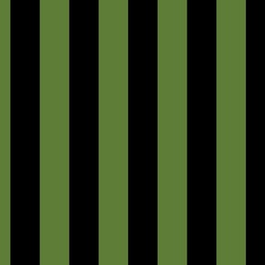 2 inch vertical stripe black and green