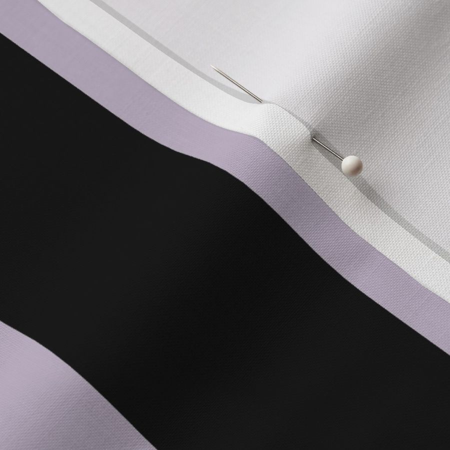 2 inch vertical stripe black and lilac purple