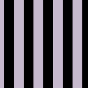 2 inch vertical stripe black and lilac purple