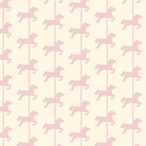 Circus Merry Horse in Pink and soft white