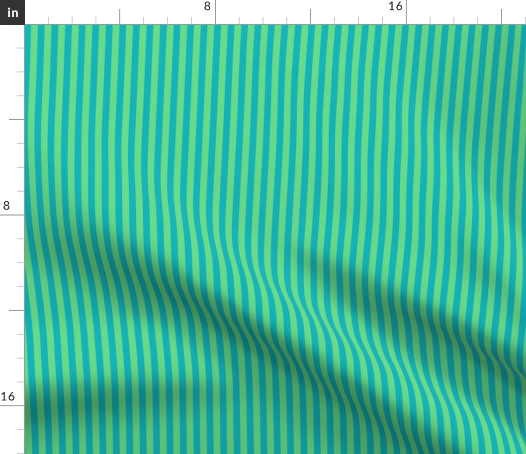 quarter inch blue and green even stripe
