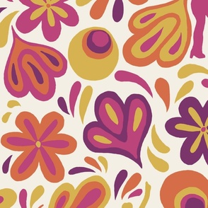 70s dance bright colors wallpaper