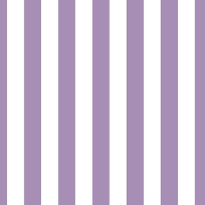 1.5 inch vertical stripe in white and purple