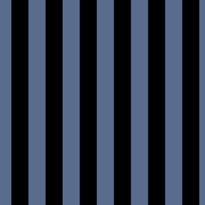 1.5 inch vertical stripe black and blue