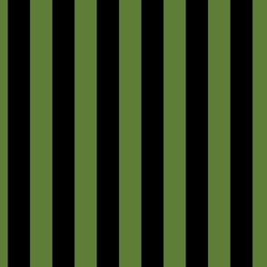 1.5 inch vertical stripe black and green