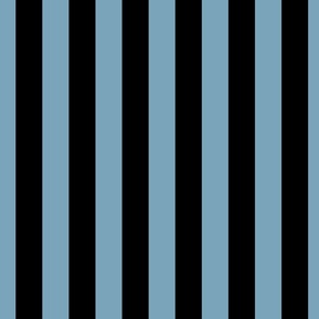 1.5 inch vertical stripe black and blue