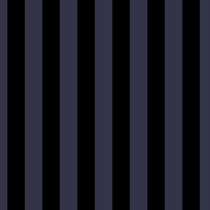 1.5 inch vertical stripe black and dark plum purple