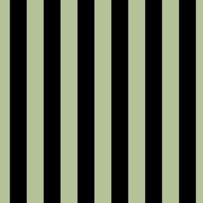 1.5 inch vertical stripe black and light green
