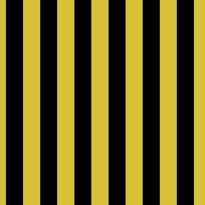 1.5 inch vertical stripe black and mustard yellow
