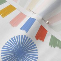 L|Rainbow Pinwheel Doily Lace Party Wall-©Lucinda Wei