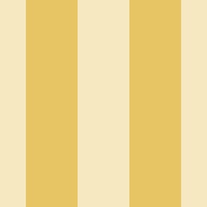 Bold Mid Century Modern Circus Stripes in Yellow - Large Scale
