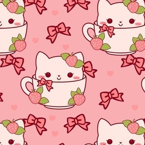 Strawberry Tea Kitty Pattern