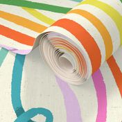 Radiant Ribbons - rainbow celebration - cascading playful  and colourful streamers