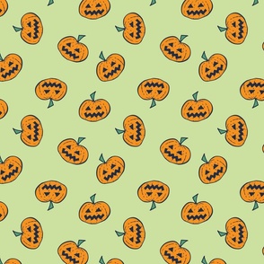 halloween pumpkins green