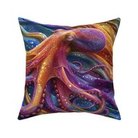 Rainbow Glitter Octopus