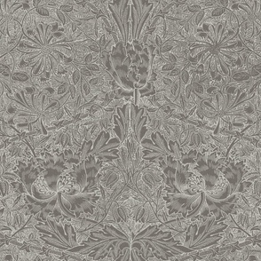 HONEYSUCKLE AND TULIP (Old World Style) IN GREEK URN  - WILLIAM MORRIS - Full Size/Large Scale