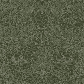 HONEYSUCKLE AND TULIP (Old World Style) IN KOMODO  - WILLIAM MORRIS - Full Size/Large Scale
