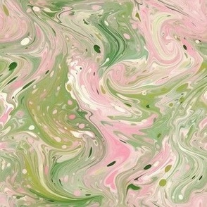 pink green paint splatter