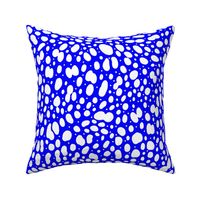 dot's spots blue and white abstract animal print