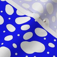 dot's spots blue and white abstract animal print