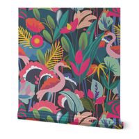 Flamingo Jungle - Jumbo scale
