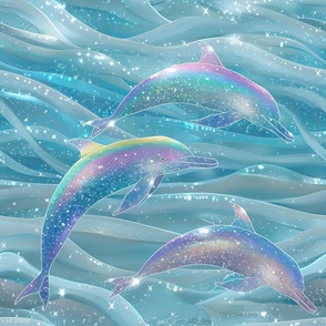 Glitter Dolphins