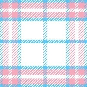 Trans Plaid White