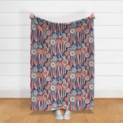 Floral Extravaganza Party [navy and red] large