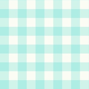 gingham - mint 