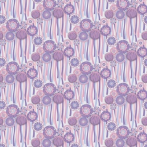 Floral Extravaganza Party [light grey and lavender] small