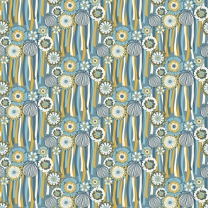 Floral Extravaganza Party [blue and yellow] small