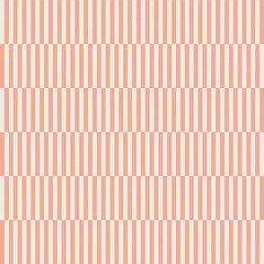 Classic Geometric Texture - Peach and Cream / Large / Eva Matise