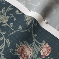 Rococo Roses - Small - Blue