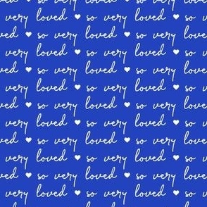 (small scale) so very loved - cobalt blue - C24