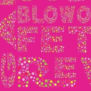 Celebration Dot Type Backdrop-Hottie Pink-White Outline-Pink Mardi Gras Palette