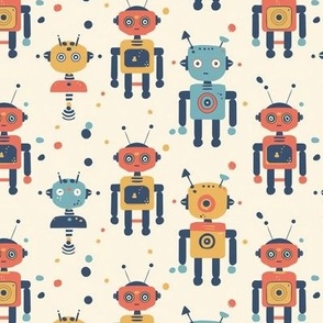 Little robots colorful robot machine boys room and girls room 