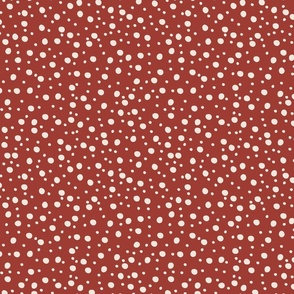 Christmas Polka Dots - Red  - LARGE 10x10