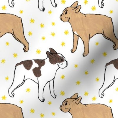 French Bulldog toons and stars