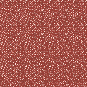 Christmas Polka Dots - Red  - MEDIUM 5x5