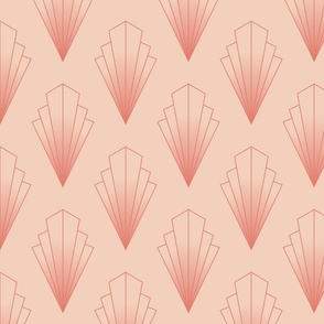 Peach Fuzz Art Deco Diamond | Small