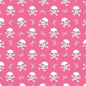 mini skulls / pink