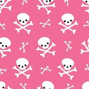small skulls \ pink