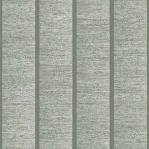 2 inch vertical textured striped stripes - dried thyme green_ extra white - hand drawn variations