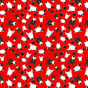 Lucy Tile red hearts