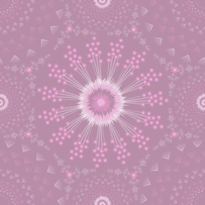 Bohemian Mandala Light Plum Purple Pink Energetic Celebration Refined Boho Large